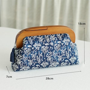 1 Piece 25cm 10 Retro Purse Frame / Large Wood Handle Purse Frame With Screws Pick Up Your Color image 10