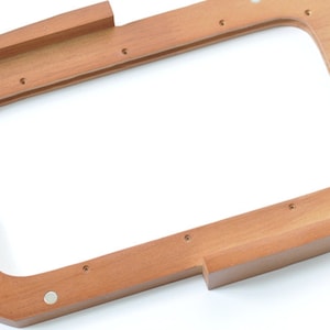 1 Piece 25cm 10 Retro Purse Frame / Large Wood Handle Purse Frame With Screws Pick Up Your Color Light Brown