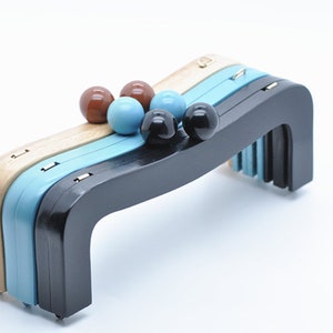 1 Piece Wood Purse Frame Come With Screws 25cm x 8cm Pick Up Color