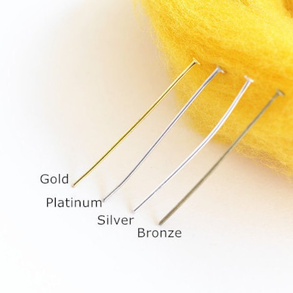 50 pcs Headpins Various Color And Sizes Available