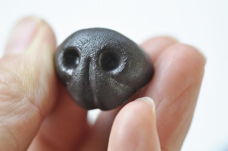 Dark Brown Animal Nose, Amigurumi Safety Nose with Washers (5pcs) Pick Size image 6