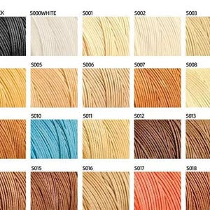 210D (1mm) Flat Waxed Polyester Thread For Leather Craft Hand Sewing 200 Meters A Roll Pick Color  From S999 - S068