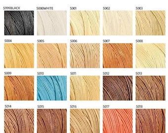 210D (1mm) Flat Waxed Polyester Thread For Leather Craft Hand Sewing 200 Meters A Roll Pick Color  From S999 - S068