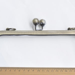 Metal Purse Frame Clutch Bag Purse Frame With Screws Gunmetal/ Light Gold/ Bronze 20.5cm 8 image 8