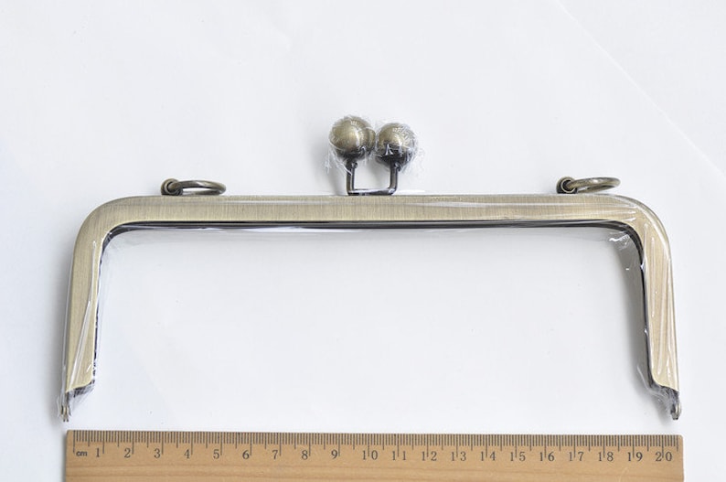 8 Metal Purse Frame Clutch Bag Purse Frame Con Viti Canna di Fucile / Oro / Bronzo immagine 7
