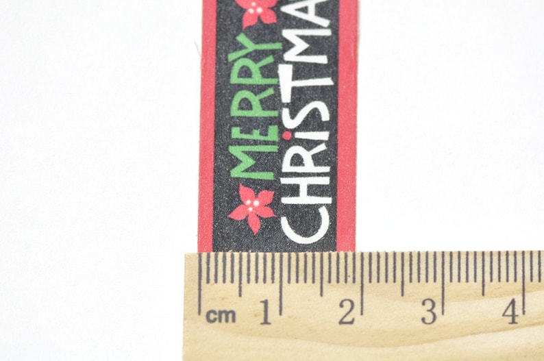 Merry Christmas Happy Holidays Washi Tape 20mm Wide x 5M Long No.12157