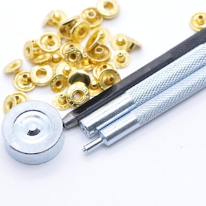 10mm Druckknopfverschlüsse für Leder Geldbörse 10 Sets A Pack Farbe auswählen