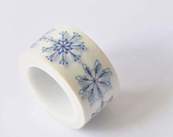 Merry Christmas Snowflake Washi Tape Scrapbook Supply 20mm Wide x 5M Long No.12390
