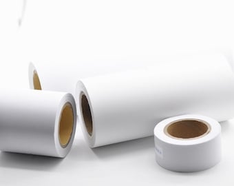 Solid Thin White Washi Tape, 5MM White Paper Tape, Scrapbooking