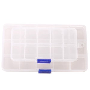 Small Container Plastic Box Adjustable Accessory Organizer