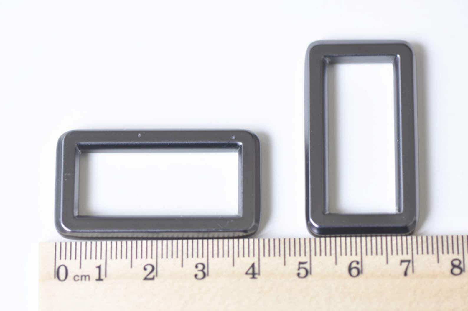 2 Pieces Rectangle Rings for Bags Fingdings /matte | Etsy