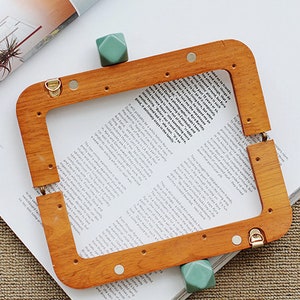 20cm 8 Retro Purse Frame Wood Purse Frame Come With Screws 20x8cm Pick Color image 3