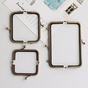 Retro Bronze Purse Frame Sewing Purse Frame Various Size 6.5/7.5/8.5/10.5/12.5/15/18 2to 7 image 3