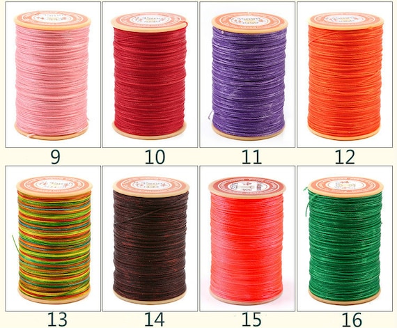 0.8mm 90m Leather Sewing Flat Waxed Thread Wax String Hand