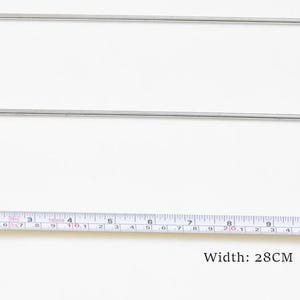 1 Pair Internal Purse Frame Rectangular Internal Wire Frames 10cm(4"), 13cm(5"), 15cm(6"), 20cm(8"), 25cm(10"), 30cm( 12") Pick Your Size