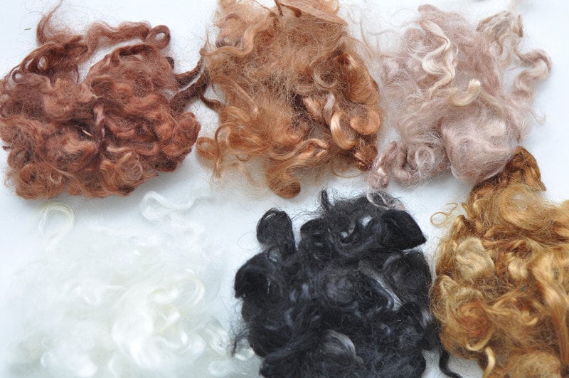 テディベア モヘア アンゴラ山羊 ドール mom bear MOHAIR ベア