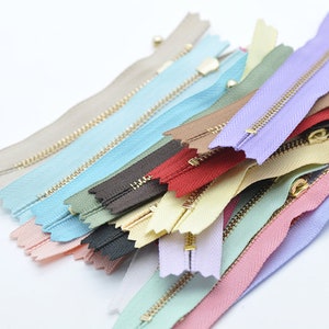 Handbag Zippers No.3 Raindrop Head Rainbow Pick Up Color / Length