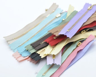 Handbag Zippers No.3 Raindrop Head Rainbow Pick Up Color / Length
