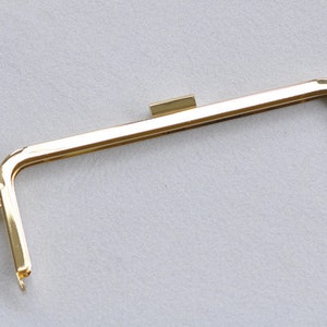 8&quot; (20.5cm) Gold Metal Purse Frame Clutch Bag Purse Frame With Screws 20.5cm x 8cm( 8&quot;x 3&quot;)