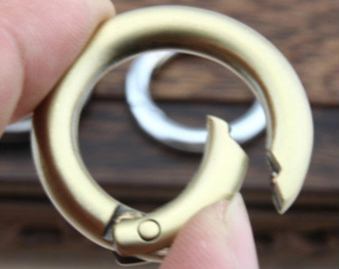 1pc Oring With Closure in Three Colorsgold O Rings/ Gunmetal Etsy