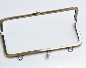 Bronze Purse Frame Clutch Bag Purse Frame Glue-In Style 22x8cm