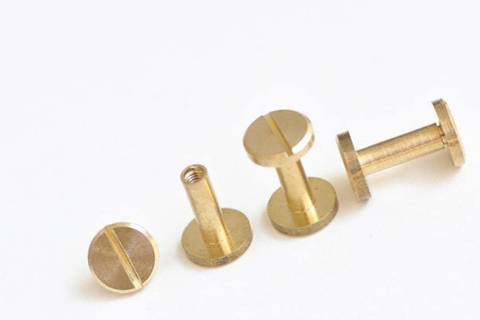 Brass Flat Rivets and Studs for Handbags/screwed Studs/ Button Etsy