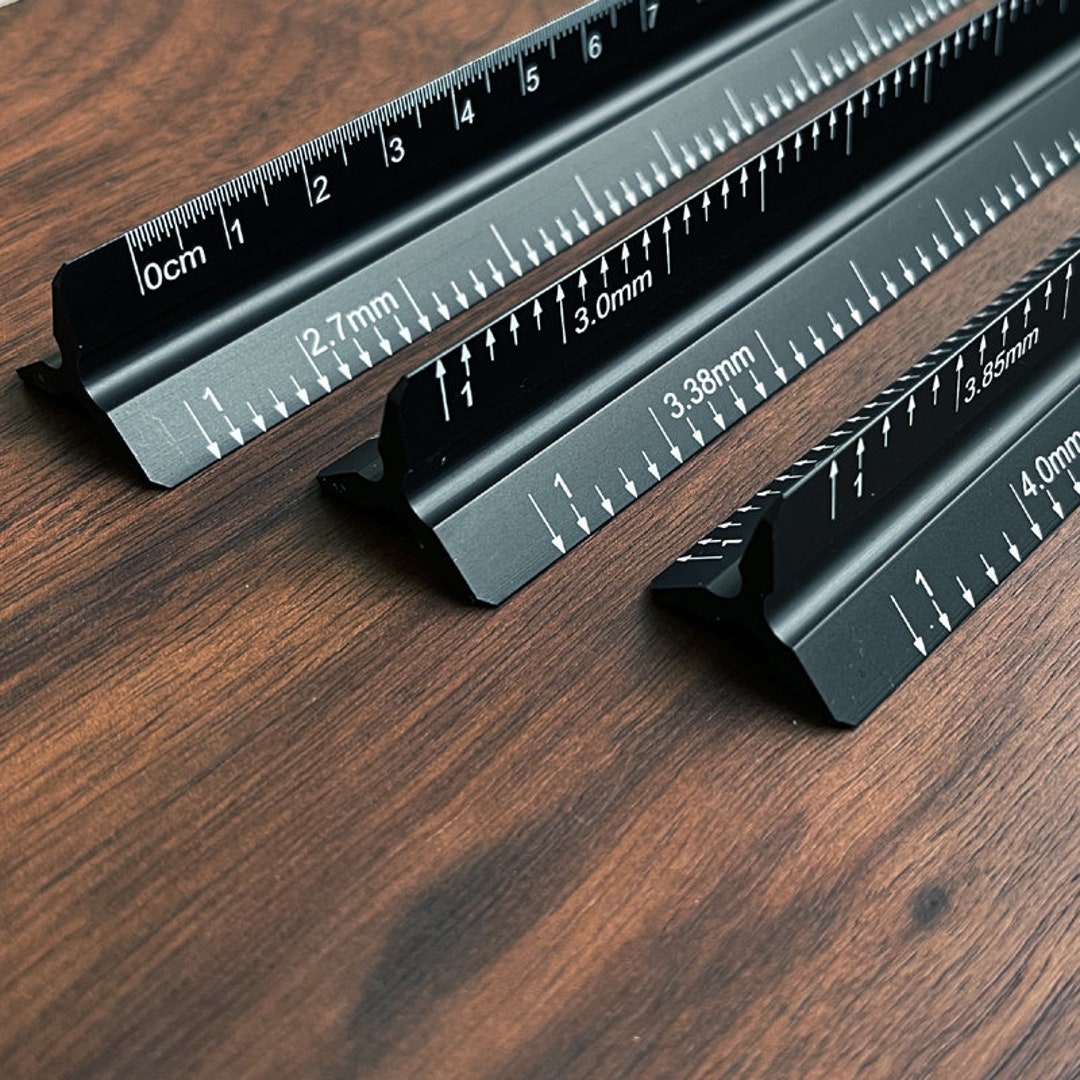 2PCS Metal Ruler, Steel Ruler with Inch and Metric, Indonesia