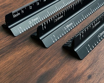 Aluminum Triangle Ruler Multifunction 31cm (12")