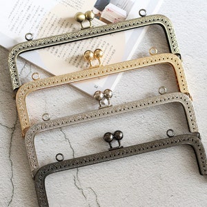 1 Piece Retro Purse Frame Sewing Purse Frame Various Size 20cm Pick Color