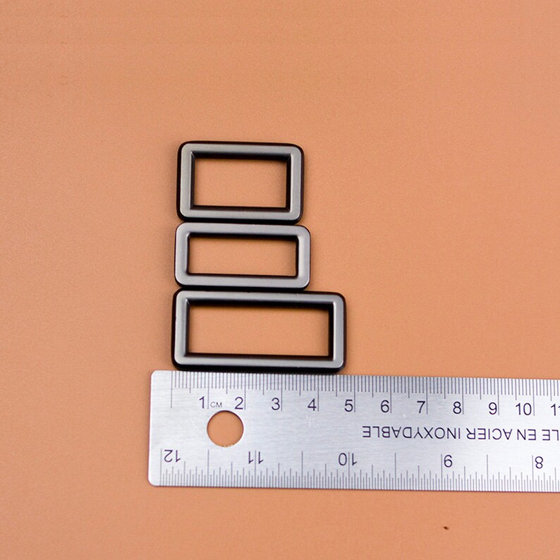 2 Pieces Rectangle Rings for Bags Fingdings /matte Etsy