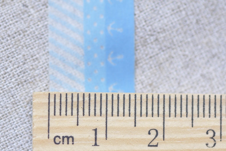 Elegant Blue Washi Tape 15mm Wide x 10m Roll No.13240