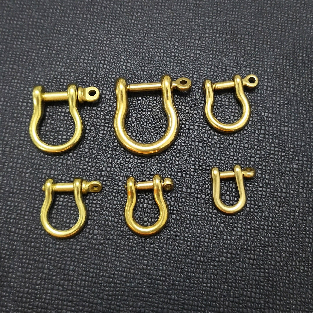 10 PCS Heavy duty solid brass split key rings , 32mm 25mm 20mm