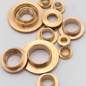 Solid Brass Eyelet With Washer Leather Craft Repair Grommet 1 Set