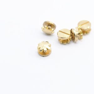 1 Piece 8mm /10mm Width Brass Rivets and Studs for Handbags/Screwed Studs/ Button image 1