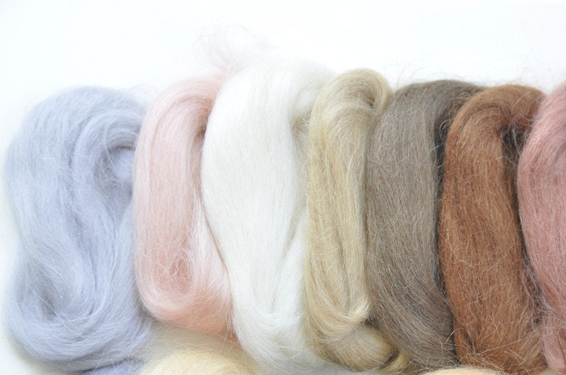 Angora Goat Mohair Needle Felting Wool Bundle 5G(0.17 OZ) A Pack –  VeryCharms