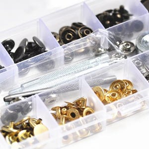 Snap Button,Fasteners For Purse, Button For Leather Model No.633 -- 20pcs For Each Colors Adding Tool Set