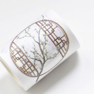 Aziatische cultuur Vintage venster Washi tape/breed Japanse masking tape 50mm x 3M Roll No. 10547