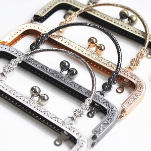 18.5cm and 20cm Purse Frame Sewing Handle Purse Frame Four Colors