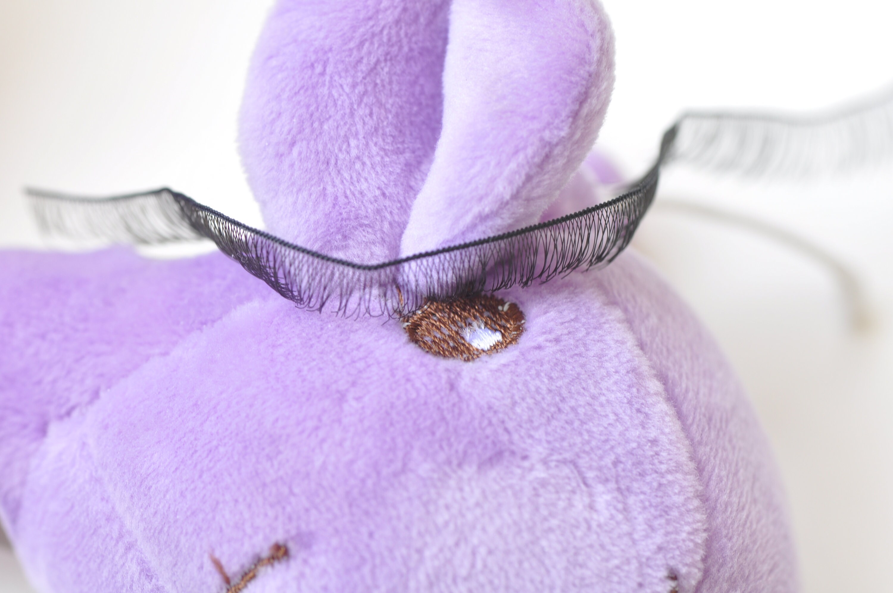 False Eyelashes For DIY Dollfie Dolls Doll New 4 Pcs 0.8cm Black Brown