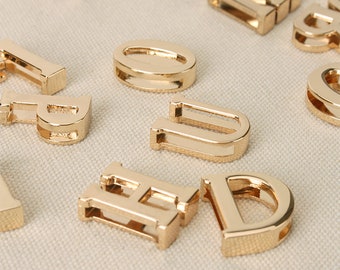 1 Piece Light Gold A-Z Alphabet Pendants 22mm Pick Style