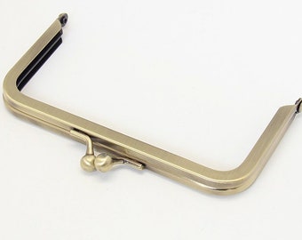 12cm Bronze Purse Frame Handle Purse Frame Glue-in Style 12cm x 6cm