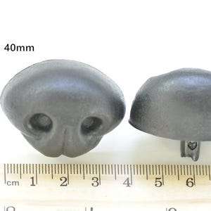 Black Dog Nose/ Animal Amgiurumi Safety Nose Come With Washers 5pcs A Pack -Pick Size 5pcs 40mm