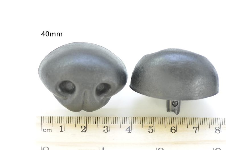 Black Dog Nose/ Animal Amgiurumi Safety Nose Come With Washers 5pcs A Pack -Pick Size 5pcs 40mm