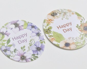 Thank You Tags Bridal Shower Favor Tags Flower Wedding Tags Party Tags Four Styles