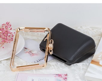 Box Purse Frame Clutch Bag Glue-In Purse Frame 16.5cm (6")