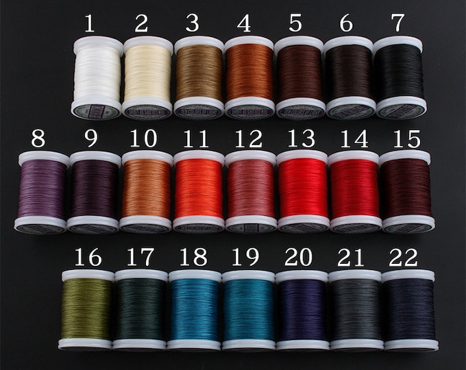 0.45mm Waxed Polyester Thread for Leather Craft Hand Sewing | Etsy
