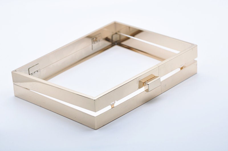 Gold Purse Frame Clutch Bag Purse Frame 20.5cm x 15cm