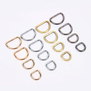 1 Piece D Rings Leather Hardware Handbag Maker Essential Inner Width 20mm( 6/8"),25mm(1"),32mm(1 1/4") and 38mm(1 1/2")