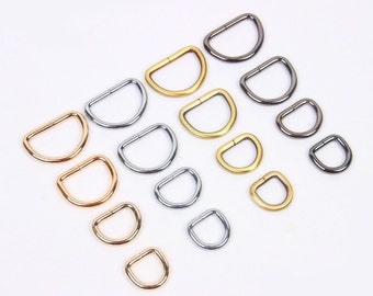 1 Piece D Rings Leather Hardware Handbag Maker Essential Inner Width 20mm( 6/8"),25mm(1"),32mm(1 1/4") and 38mm(1 1/2")