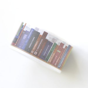Książki na półce, biblioteka Taśma washi/taśma maskująca 20 mm X 5 M nr 12069